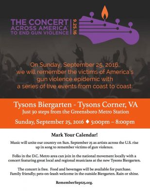 concerts to end gun violence